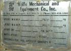 Used Wolfe Mechanical and Equipment Tank, 7,660 Gallon, 304L Stainless Steel, Vertical. Approximate 120