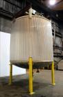 Used Zero Manufacturing Mixing Tank, 6,000 Gallon, 316 Stainless Steel, Vertical. Approximately 120