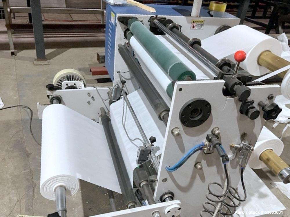 Used Multi-Function Automatic Fabric Slitting Machine | 60cm Width | 3 Blades | Auto Tension Control