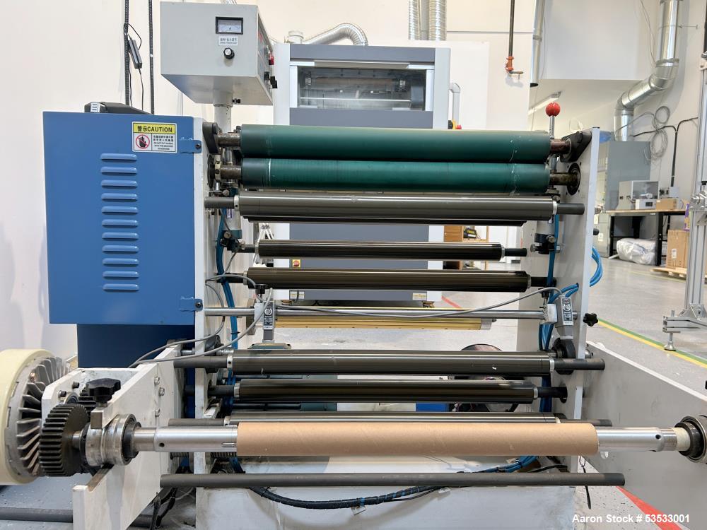 Used Multi-Function Automatic Fabric Slitting Machine | 60cm Width | 3 Blades | Auto Tension Control