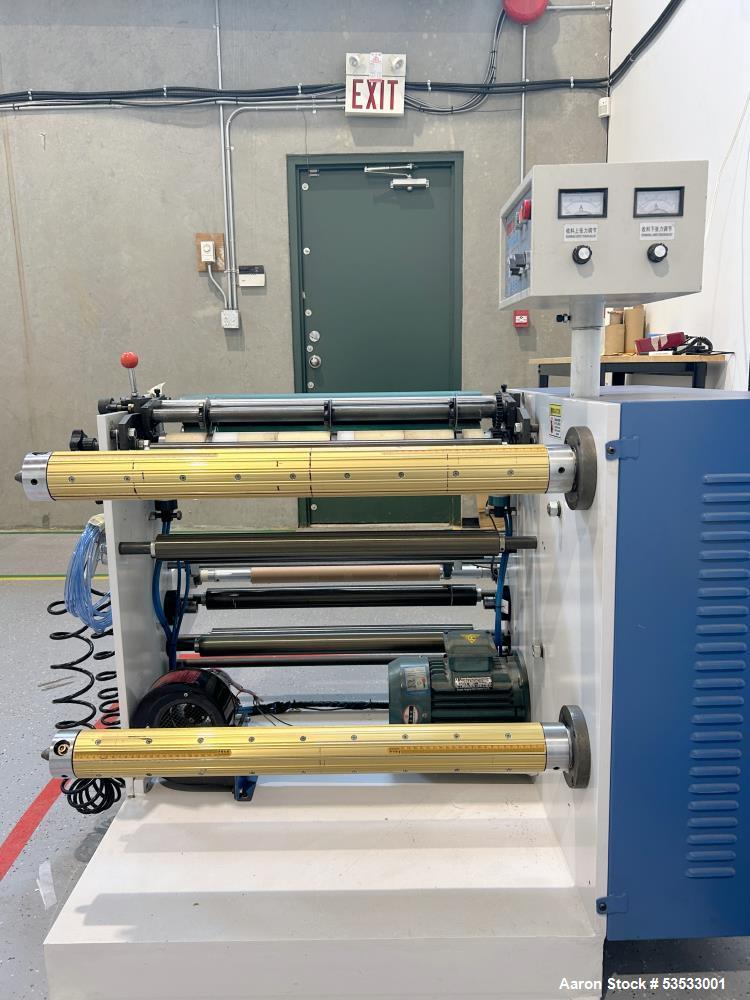 Used Multi-Function Automatic Fabric Slitting Machine | 60cm Width | 3 Blades | Auto Tension Control