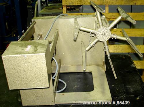 Used Alfred Suter Yarn Reel. 12" diameter wheel. 1/30 hp, 1/60/115 volt, 1700 rpm motor.