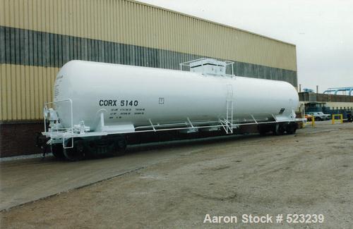 USED: Union tank car, 20,886 gallon, type 304L stainless steel railcar. Classification #115A60W6. Inner tank is type 304L stainless steel. Insulation is 10" urethane foam 3.1 lb. Outer tank is 7/16"c...