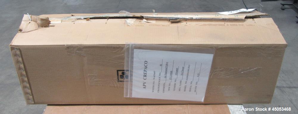 Unused Alfa Laval Tri-Clover 3" 316L Stainless Y Body Shut-Off Valves