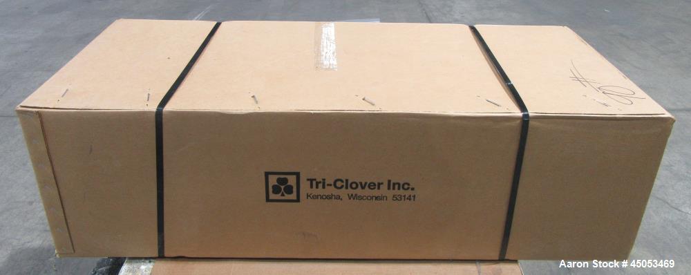 Lot of 4 New in Box Tri-Clover 4" Sanitary Y Body Shut-Off Valves