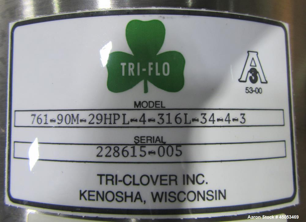 Lot of 4 New in Box Tri-Clover 4" Sanitary Y Body Shut-Off Valves