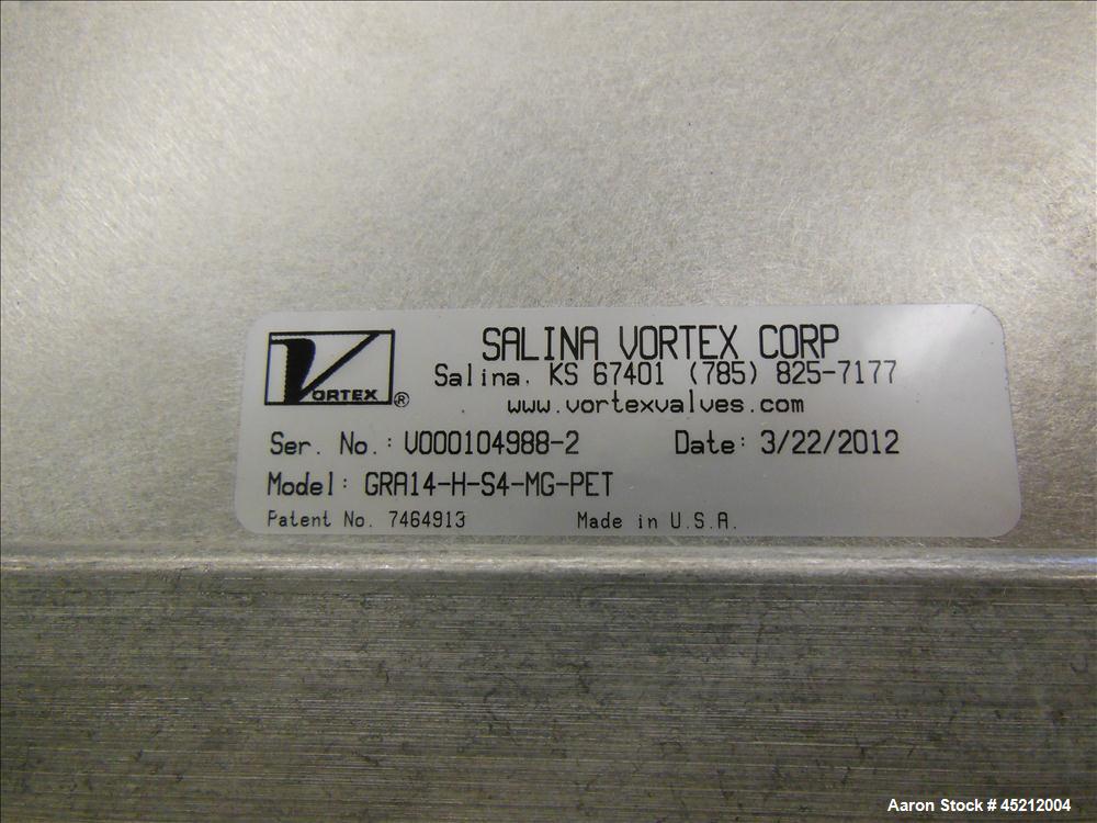 Unused- Salina Vortex Quantum Series Pneumatic Orifice Gate Valve, Model GRA14-H