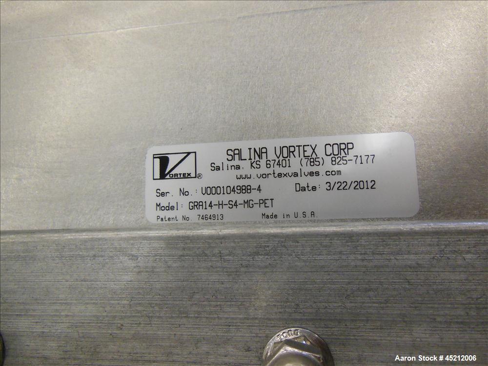 Unused- Salina Vortex Quantum Series Pneumatic Orifice Gate Valve, Model GRA14-H