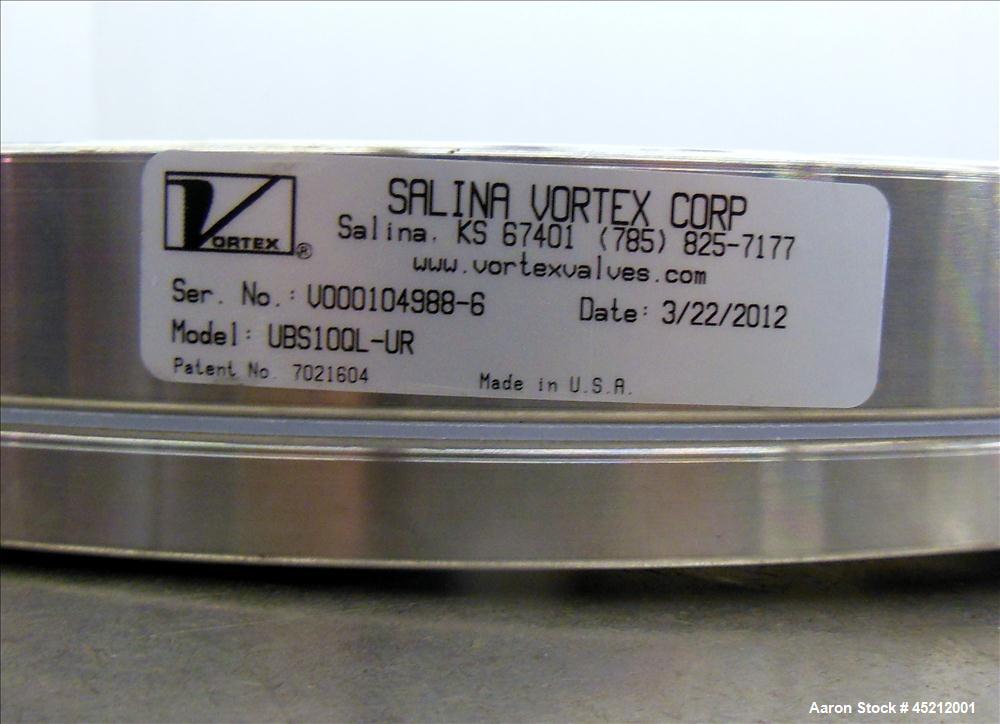 Unused- Salina Vortex Quick Lock Iris Valve, Model UBS10QL-UR