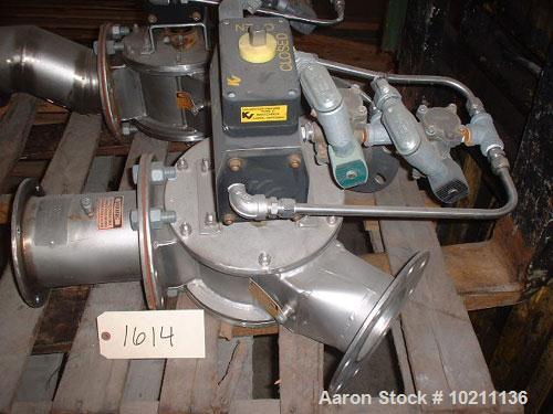 Used-Young Diverter Valve, Size 5, Model VT.Includes Keystone pneumatic actuators.