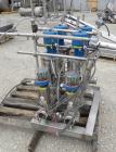 Used- Sanitary 3'' Valve Banks, Stainless Steel. (1) Bank with (3) Keystone Morin 316 stainless steel actuators, and (8) Tuc...