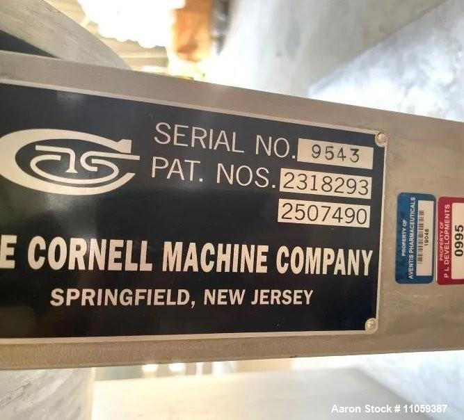 Used Cornell Versator Deaerator / Defoamer – Model D-26 (Pharmaceutical Service)