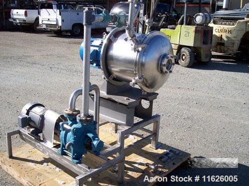 Used- Cornell Versator D16. Complete with Sihi vacuum pump model LPHB-3404-BN001012, all stainless steel product contact. Th...