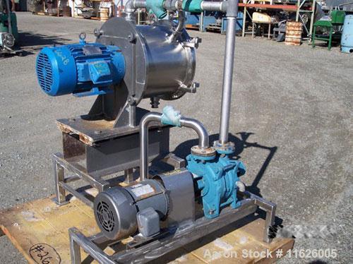 Used- Cornell Versator D16. Complete with Sihi vacuum pump model LPHB-3404-BN001012, all stainless steel product contact. Th...