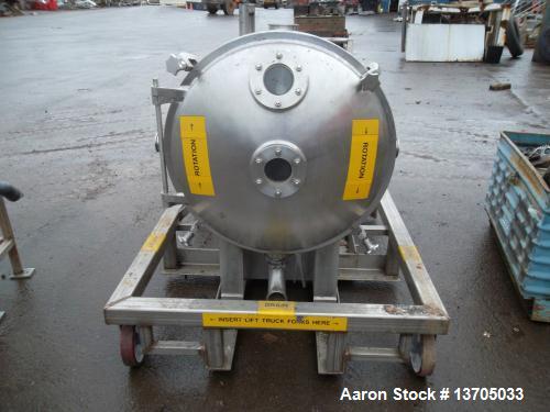 Used Cornell Model #D-26 Versator. Type 316 Polished Sanitary Stainless Steel. Sanitary Connections, Quick opening hinged style door, driven by 25 Hp., 3/60/ 460 volt, 3560 RPM Motor, mounted on stai...
