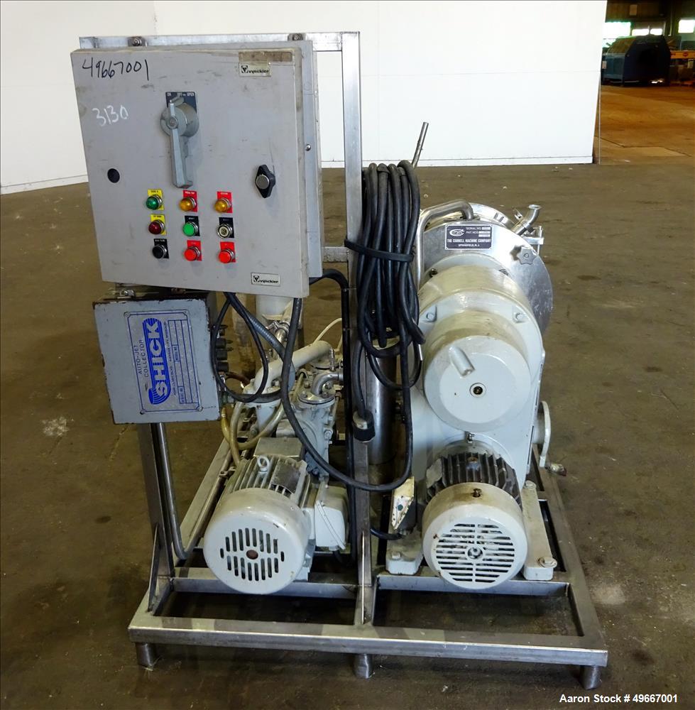 Used Cornell Versator Model D16 Stainless Steel