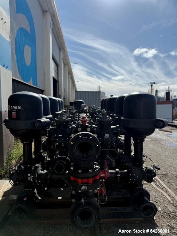 Used Amiad/Arkal 4" Spin Klin Galaxy Water Filtration System | Dual-Skid Disc Filter | 70 & 20 Micron | Built 2023