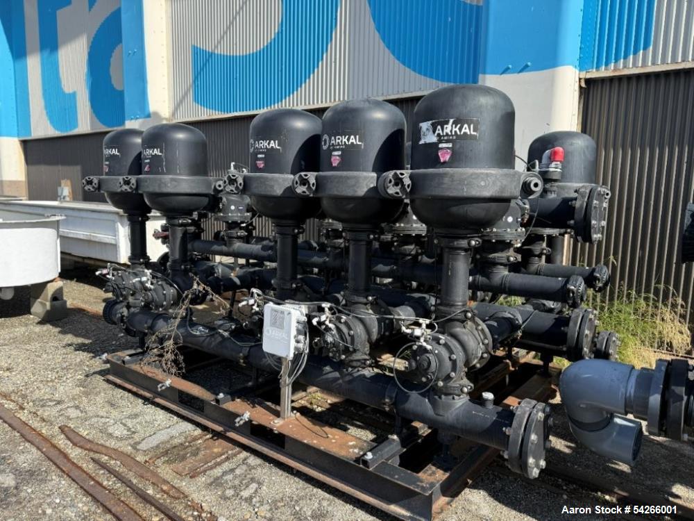 Used Amiad/Arkal 4" Spin Klin Galaxy Water Filtration System | Dual-Skid Disc Filter | 70 & 20 Micron | Built 2023