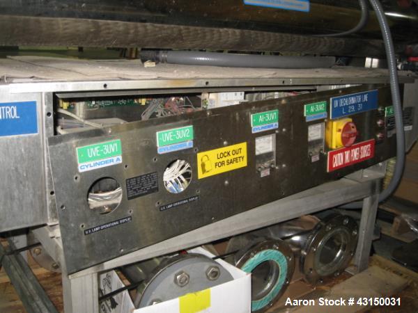 Used Aquafine UV filter system, model UV-3UV2