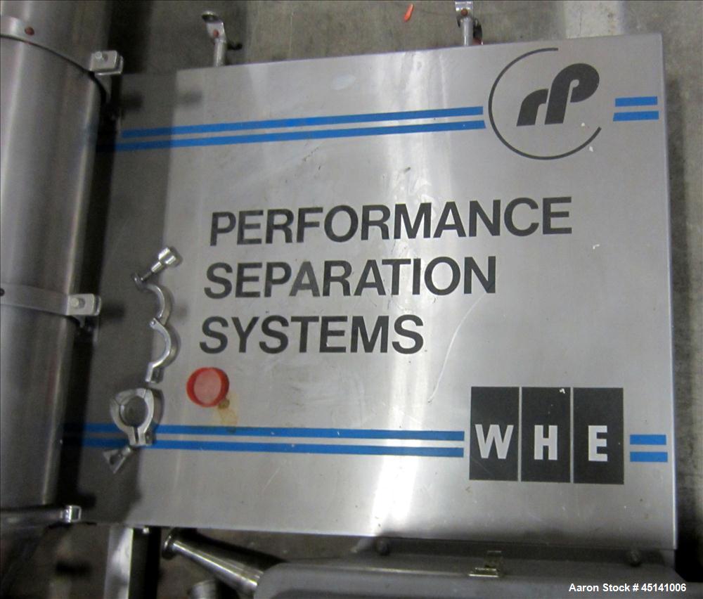 Used WHE Performance Separation Systems Filter – 20 HP, Stainless Steel, High-Speed Motor