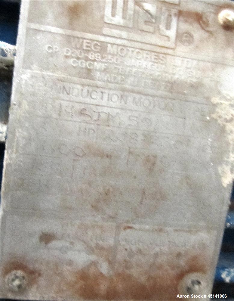 Used WHE Performance Separation Systems Filter – 20 HP, Stainless Steel, High-Speed Motor