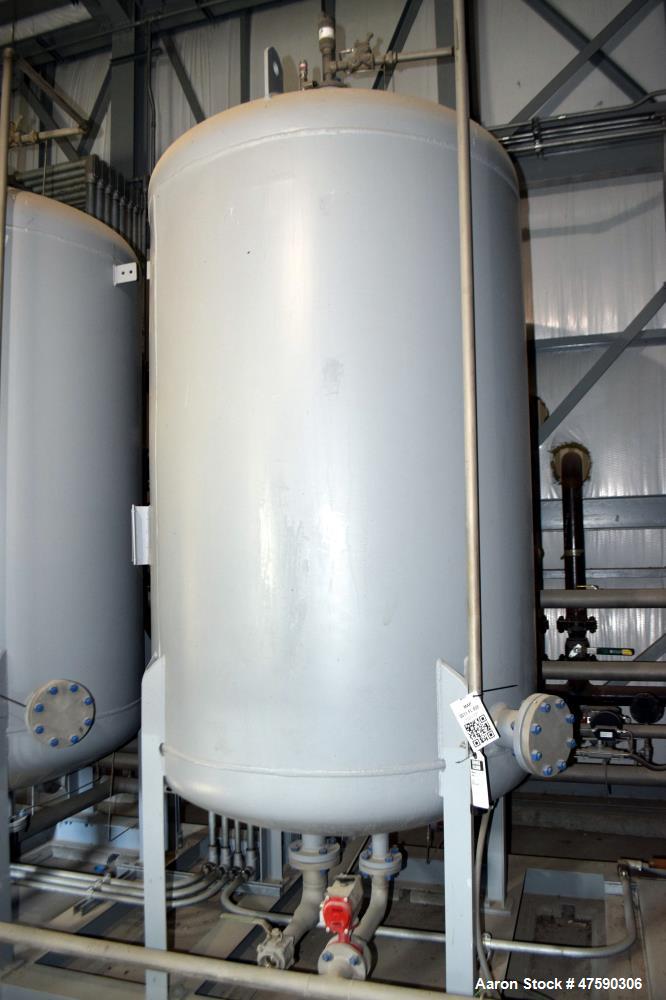 Unused- Reetex Multimedia Filter System Consisting Of: (3) Filter vessels, 304 stainless steel. Each 54" Diameter x 72" straight side, dished top and bottom. Internal rated 75 psi at -20 to 100 degre...