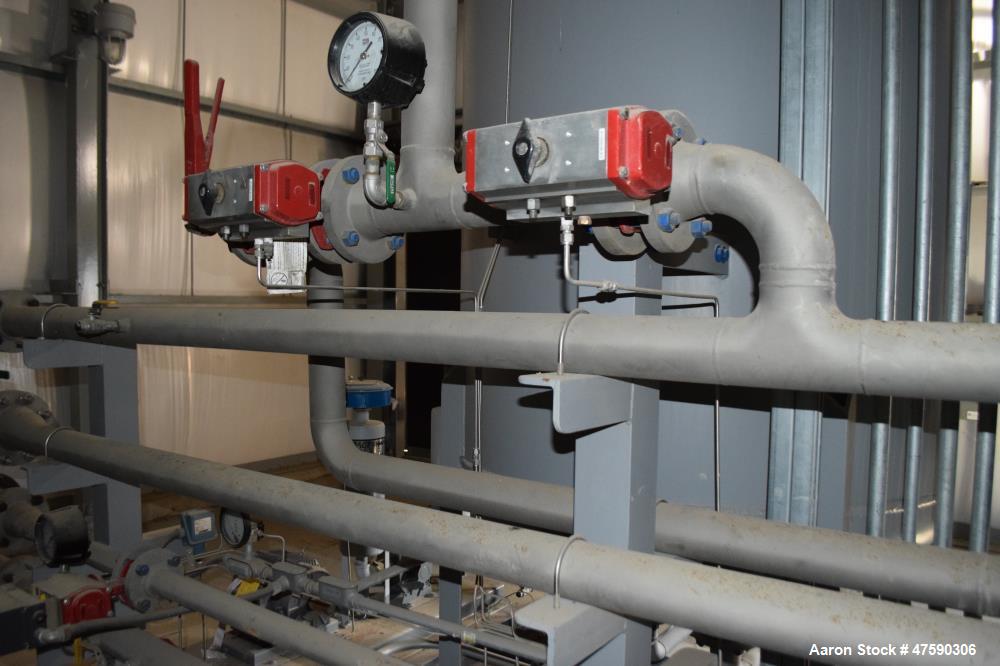 Unused- Reetex Multimedia Filter System Consisting Of: (3) Filter vessels, 304 stainless steel. Each 54" Diameter x 72" straight side, dished top and bottom. Internal rated 75 psi at -20 to 100 degre...