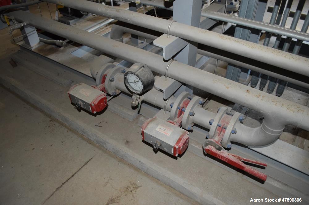 Unused- Reetex Multimedia Filter System Consisting Of: (3) Filter vessels, 304 stainless steel. Each 54" Diameter x 72" straight side, dished top and bottom. Internal rated 75 psi at -20 to 100 degre...