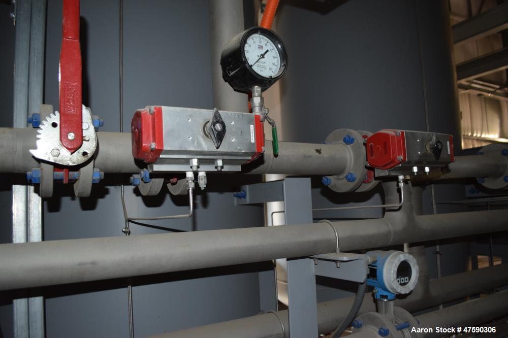 Unused- Reetex Multimedia Filter System Consisting Of: (3) Filter vessels, 304 stainless steel. Each 54" Diameter x 72" straight side, dished top and bottom. Internal rated 75 psi at -20 to 100 degre...