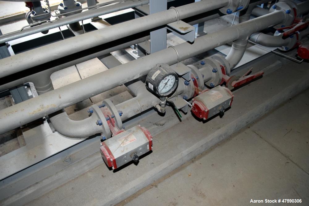 Unused- Reetex Multimedia Filter System Consisting Of: (3) Filter vessels, 304 stainless steel. Each 54" Diameter x 72" straight side, dished top and bottom. Internal rated 75 psi at -20 to 100 degre...
