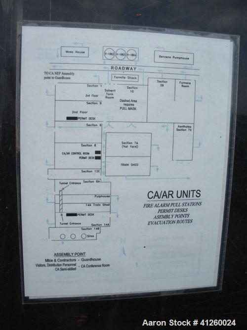 Used Zenon Environmental Inc Reverse Osmosis System. 250 psi operating pressure at 35 deg C, perm rate 240 USGPM, 11 tubes are 9" diameter and 12'6" in length, 120V, 15A, 1 phase, 60 Hz. System has 1...