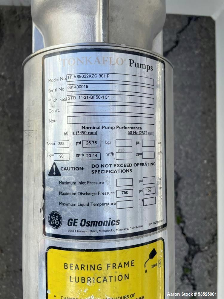Used Water and Power Technologies Reverse Osmosis–Ultrafiltration System – 100 GPM, Skid Mounted, Built 2014
