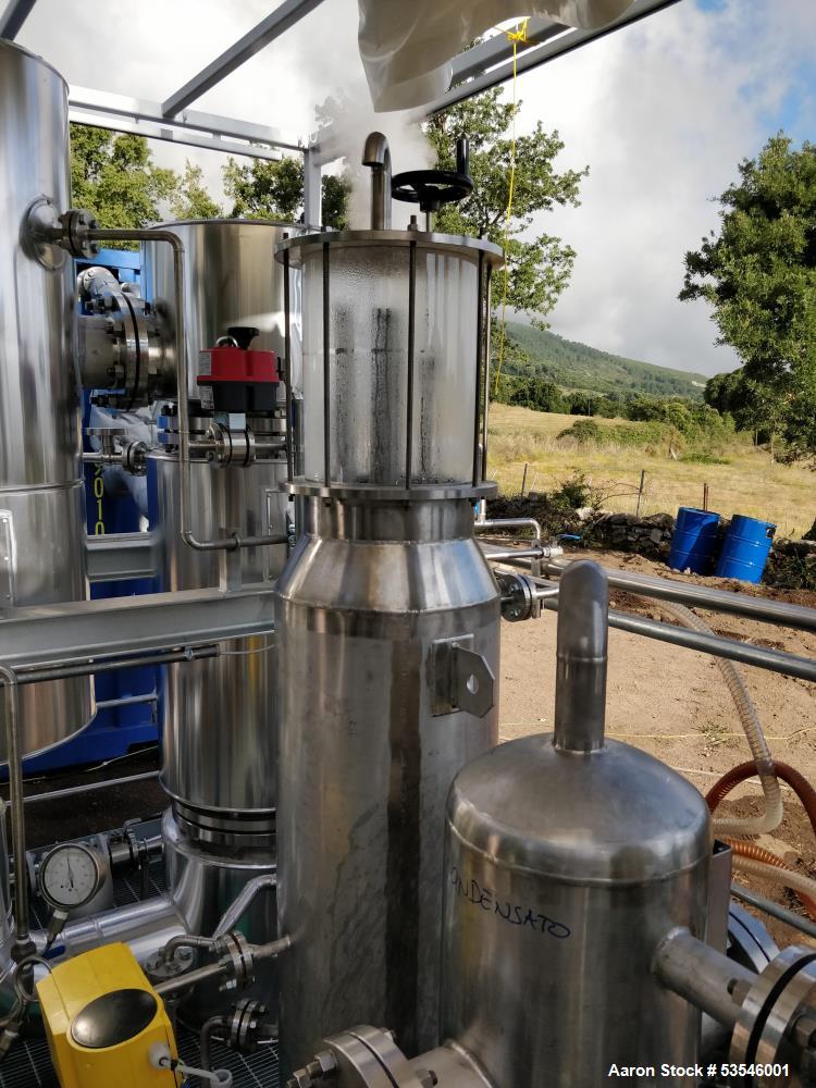 Used Essential Oils Distillation System – Cital Skid with Teconositer Steam Generator, 200–330 L/hr, Built 2018