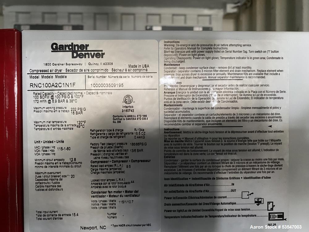 Used Forward Waters Technologies (FWTC) Forward Osmosis (FO) Water Treatment System