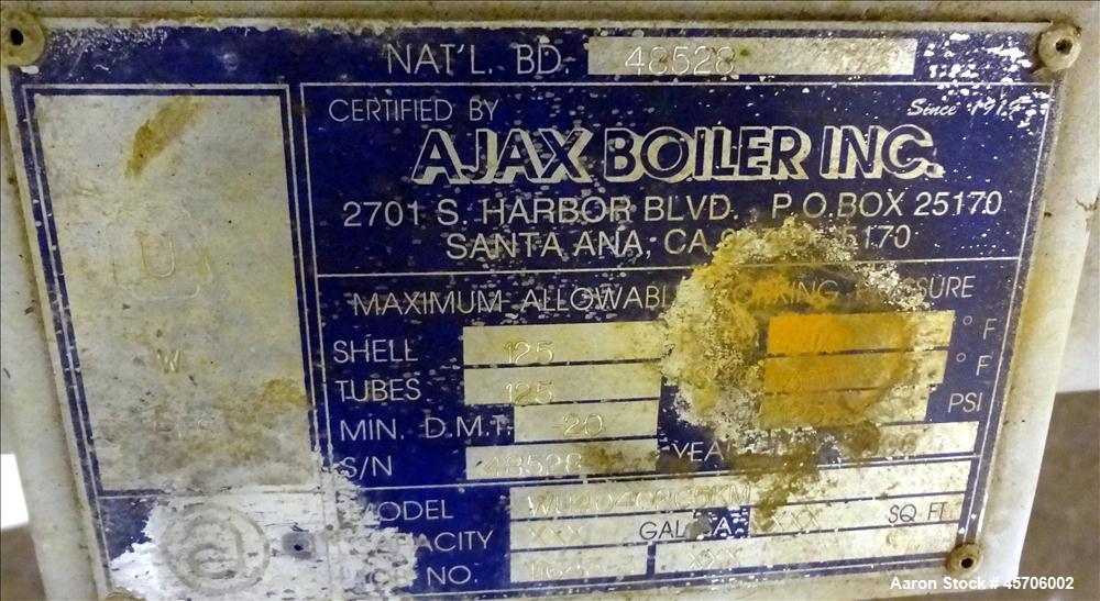 Used Ajax Boiler Unfired 16" Steam Generator