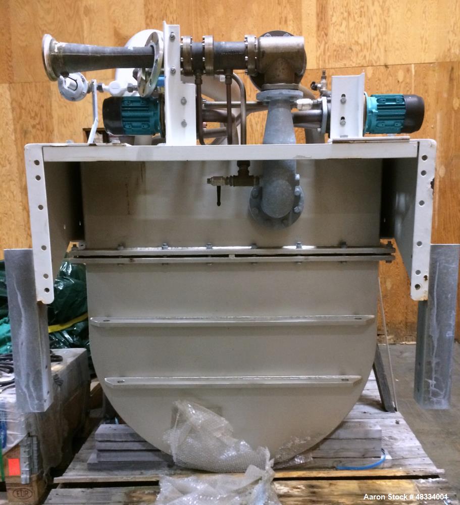 Used Unused Alfa Laval Freshwater Generator, Model Dolphin 70. Two-Stage vacuum evaporation. Capacity 70 cubic meters/day. 2.0ppm max. Salinity. Includes to following: two stage evaporator sections, ...