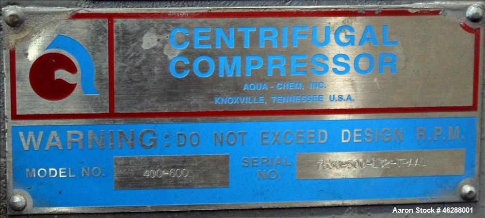 Used Aqua-Chem Vapor Compression Distilling Plant