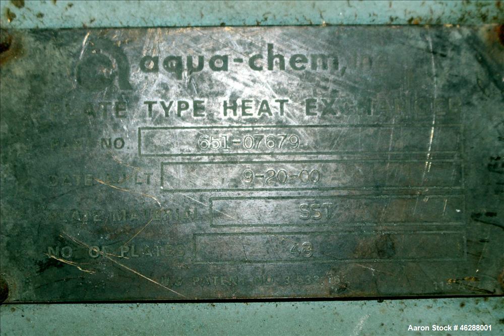 Used Aqua-Chem Vapor Compression Distilling Plant