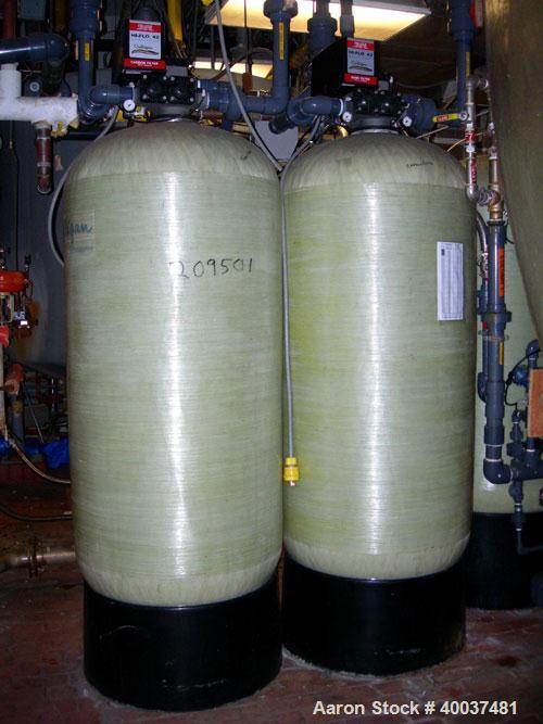 Used DI Regeneration System consisting of: (1) Culligan Vinylester H-FLO 42 carbon filter tank, approximately 150 gallon, rated 150 psi at 35-120 deg F; (1) Culligan Vinylester H-FLO 42 sand filter t...