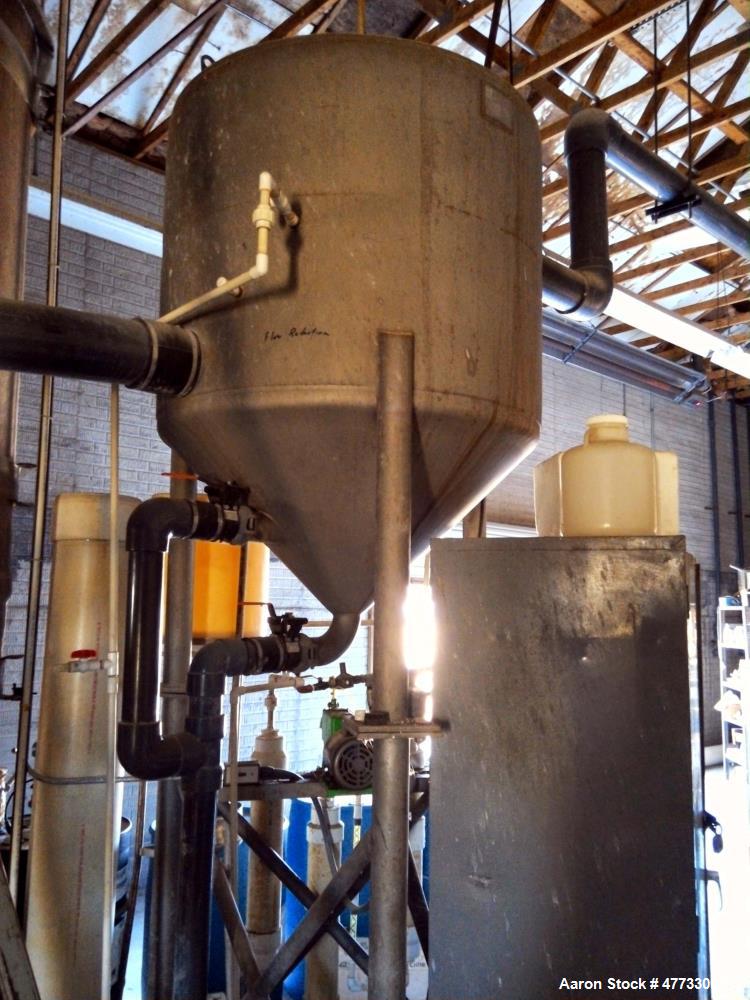 Used- Reid Engineering DAF (Dissolved Air Flotation) Complete System, Model OSS-100. Rated for 100,000 GPD, 5 to 7 days/week...