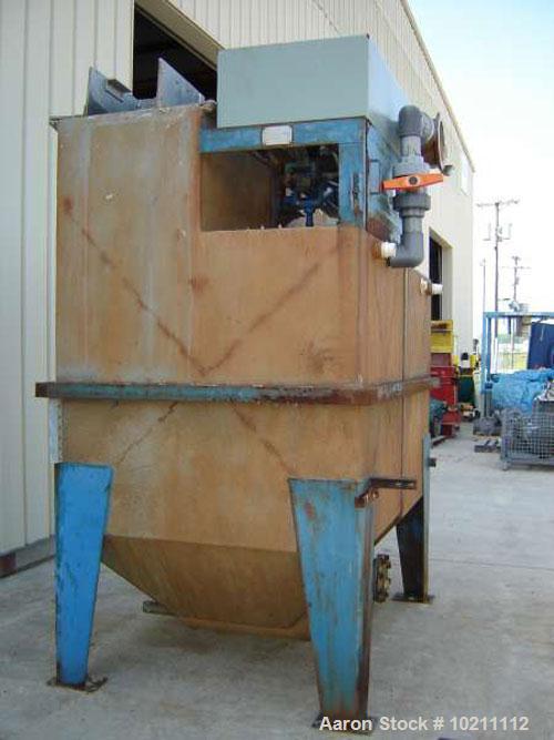 Used 24" X 36" Denver Duplex Mineral Jig, Model 562654. Manufactured by Dener Equipment Company, Colorado Springs CO. Stainless steel material construction. Rocker arm is driven by __ HP, 213T frame,...