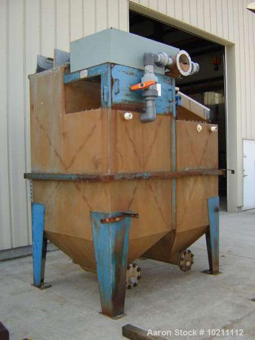 Used 24" X 36" Denver Duplex Mineral Jig, Model 562654. Manufactured by Dener Equipment Company, Colorado Springs CO. Stainless steel material construction. Rocker arm is driven by __ HP, 213T frame,...