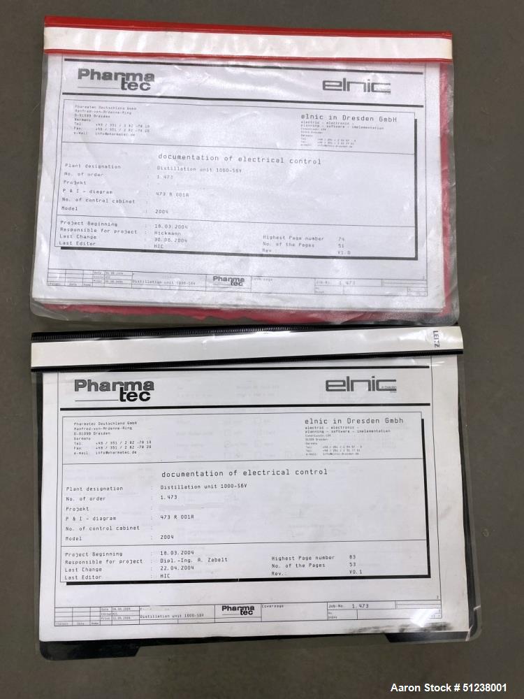 Bosch PharmaTec WFI Still 6 Effect/Stage Multi Pressure Distillation Unit