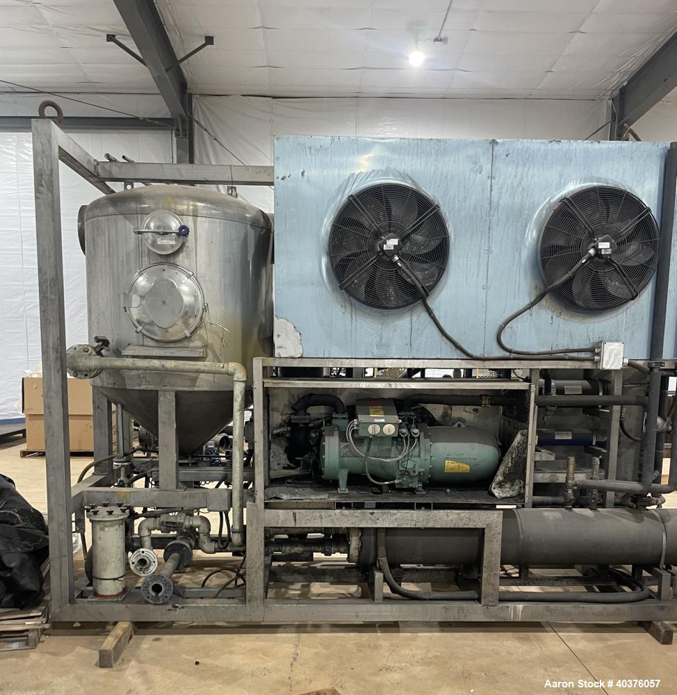 Used LED Italia E-8000V3-AA4 Heat Pump Vacuum Evaporator with ONDA Shell & Tube Condenser