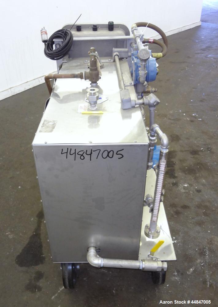 Used Electro-Steam LB Series Steam Generator, Model LB-40, 316L Stainless Steel.  Approximately 40 kw, 4.0 boiler hp, 138 pounds an hour steam capacity at 212 degrees F.  Gross BTU output 133,900. XP...