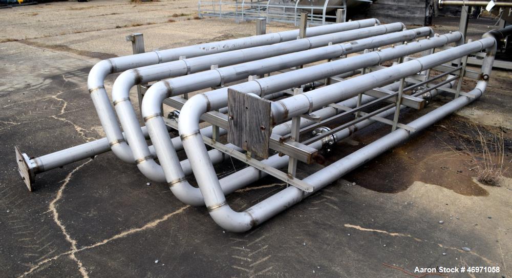 Unused- FRC Systems F Series Flocculator, Model F4SS-4/6-2M, Stainless Steel. Flow rate 119-173 gallons per minute. 4" Inlet, 6" outlet. Mounted on a stainless steel frame. Serial# 12140091-A, built ...