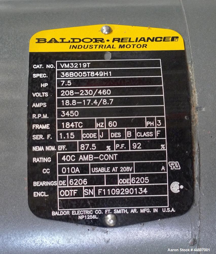 Used Franklin Miller Super Shredder Inline Disintegrator, Model 4-8000