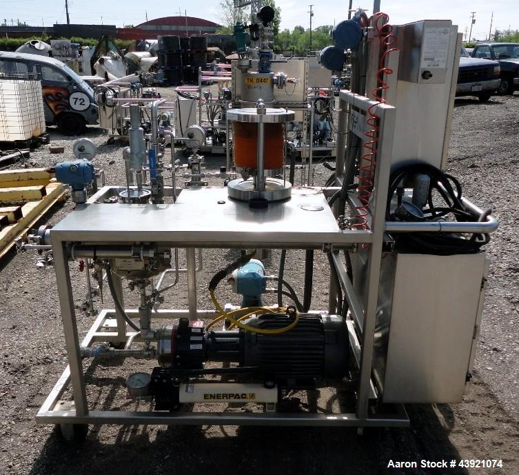 Used GEA Niro Filtration Filter System, Model L Pilot Plant. Designed for reverse osmosis, nanofiltration, ultrafiltration and microfiltration, rated up to 1000 psi at 200 degrees F, with 0.072 to 0....