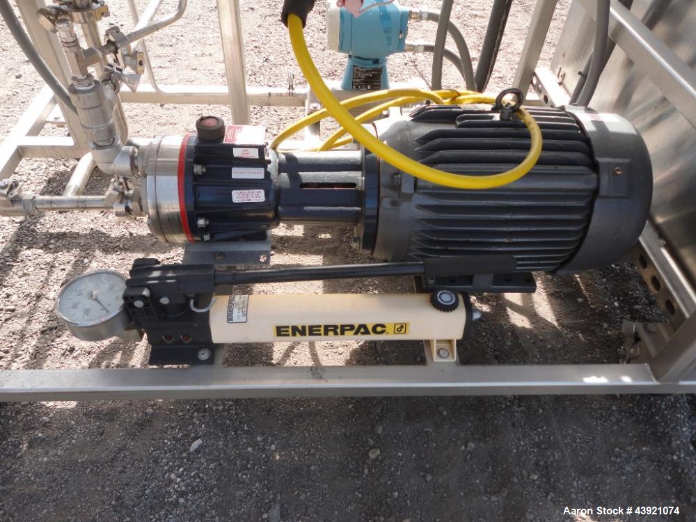 Used GEA Niro Filtration Filter System, Model L Pilot Plant. Designed for reverse osmosis, nanofiltration, ultrafiltration and microfiltration, rated up to 1000 psi at 200 degrees F, with 0.072 to 0....