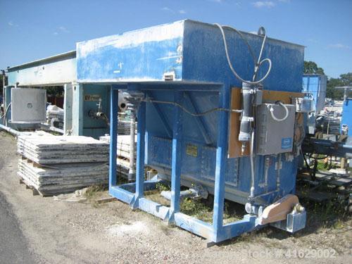 Used Great Lakes Slant Plate Clarifier, carbon steel. Includes chemical feed system, flash mix tank, floculation tank, and turbidmeter.
